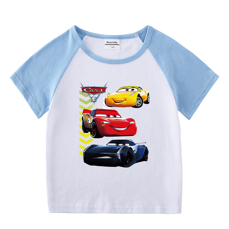 Children's summer short sleeved T-shirt