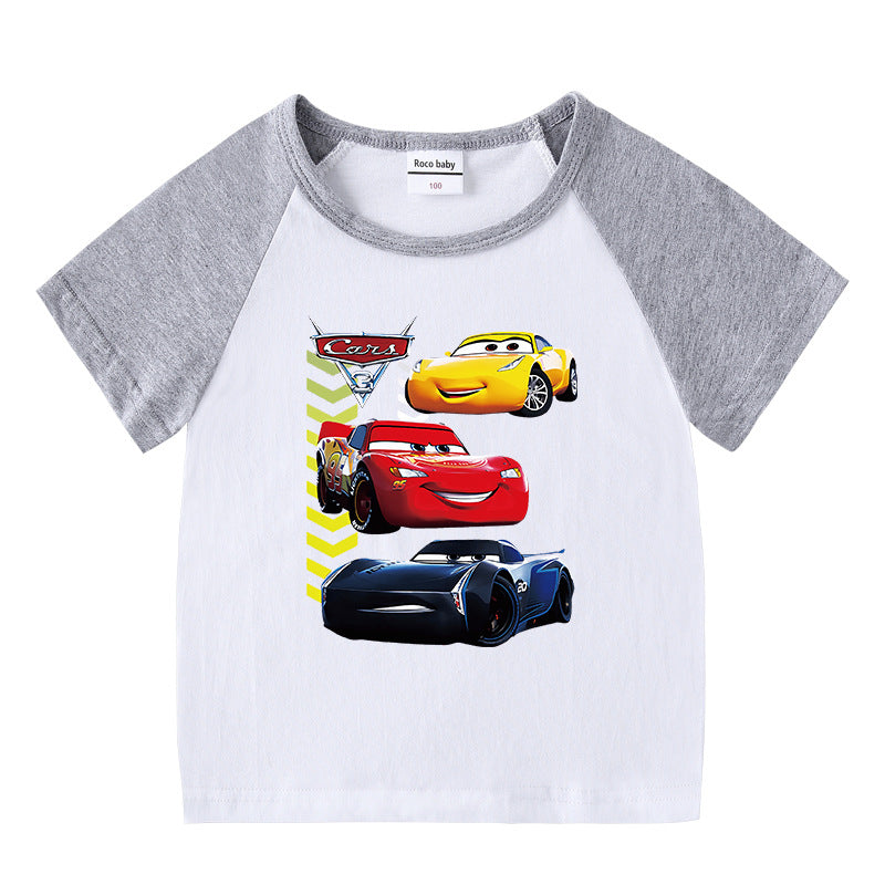 Children's summer short sleeved T-shirt