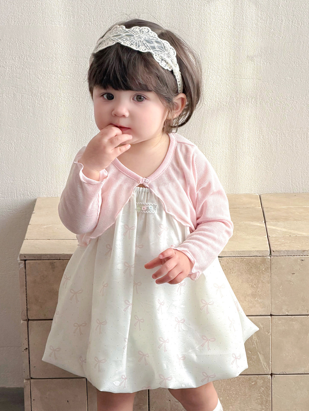 Baby Sweet Shoulder Cape Sun Protection Top with Strapless Princess Dress