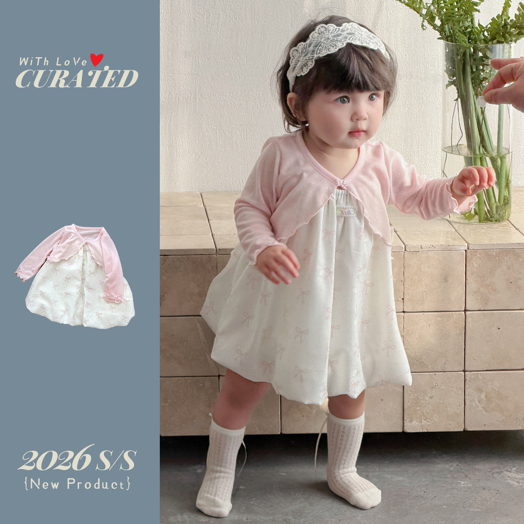 Baby Sweet Shoulder Cape Sun Protection Top with Strapless Princess Dress