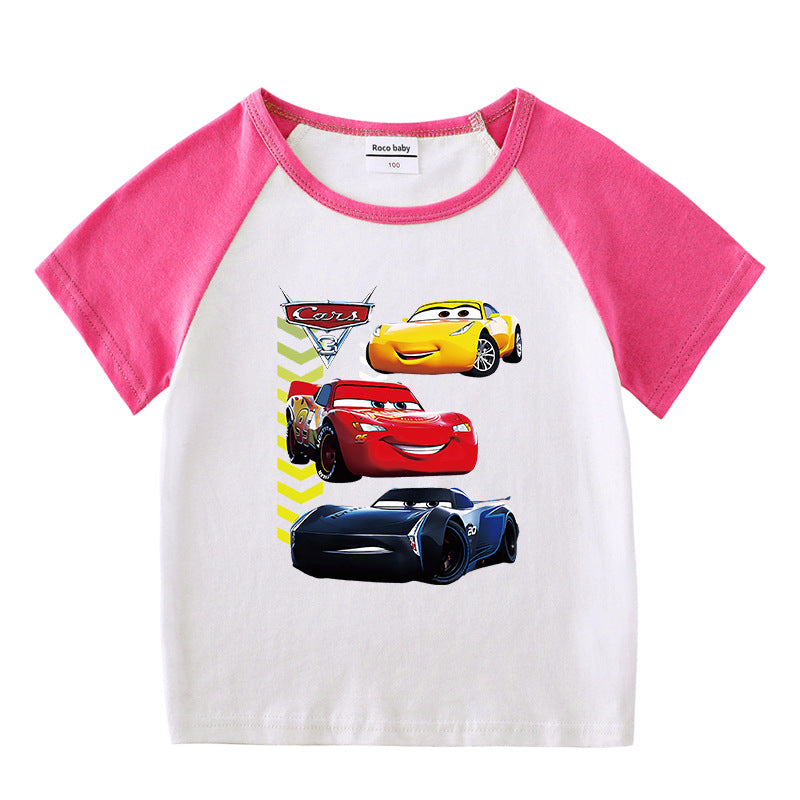 Children's summer short sleeved T-shirt