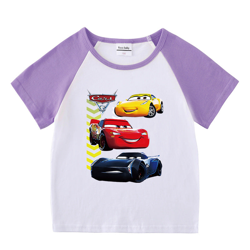 Children's summer short sleeved T-shirt