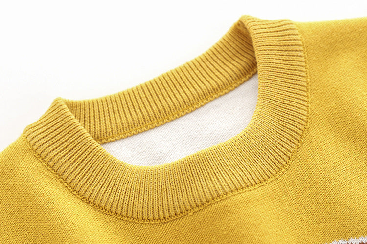Children's Knitwear Boys' and Girls' Lion Cartoon Pattern Sweater
