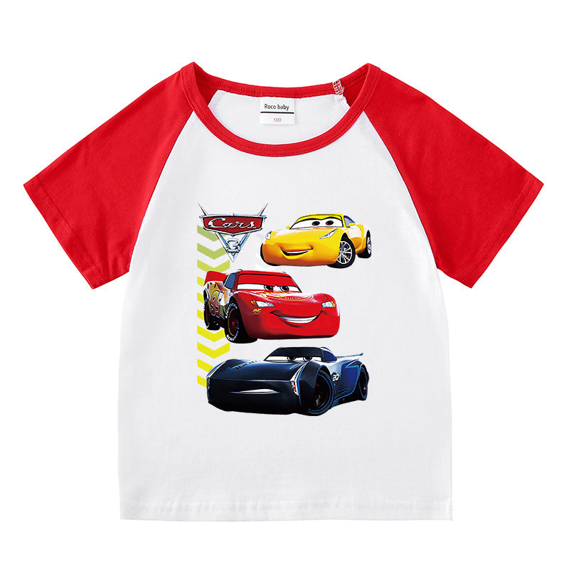 Children's summer short sleeved T-shirt