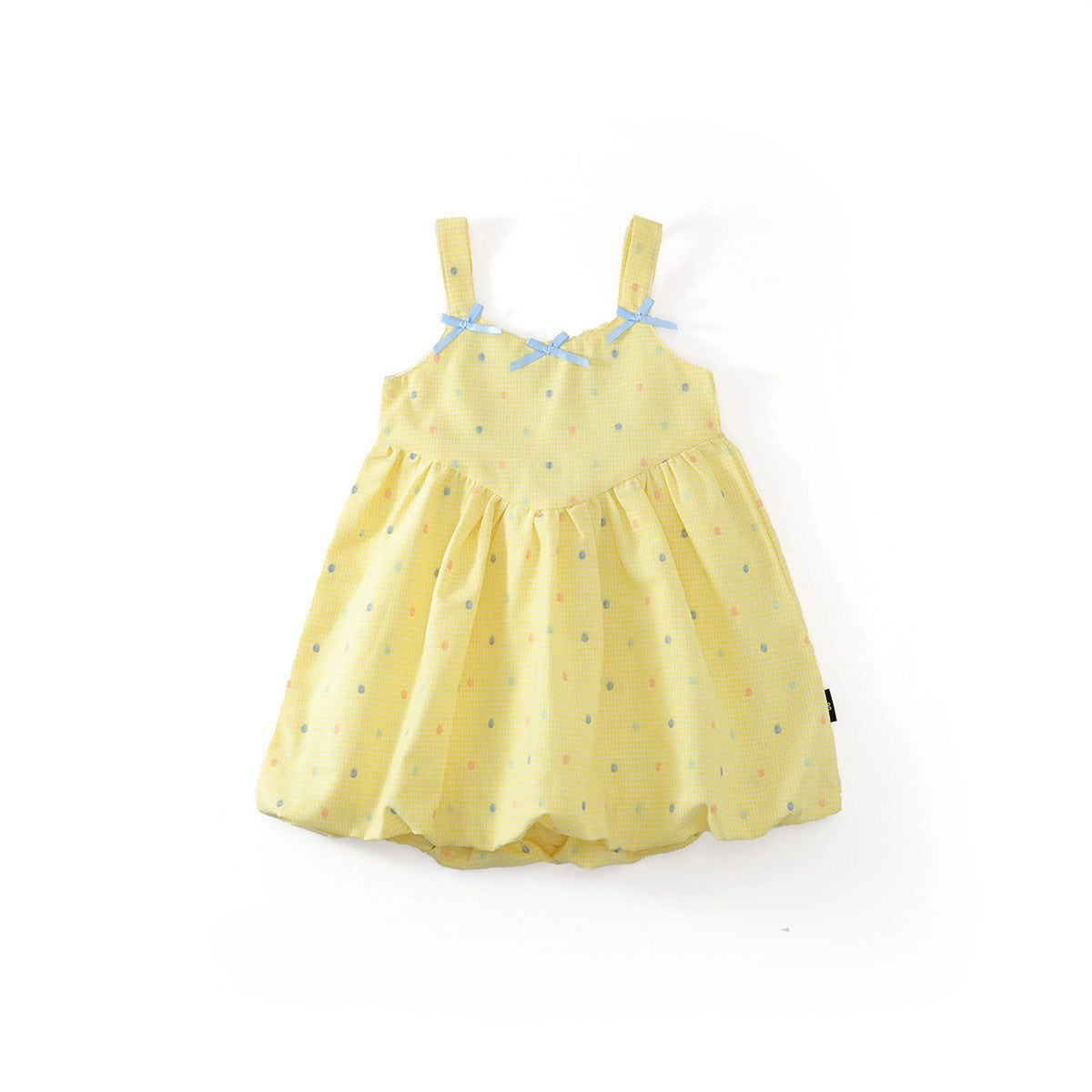 Cute Polka Dot Strap Dress for Girls