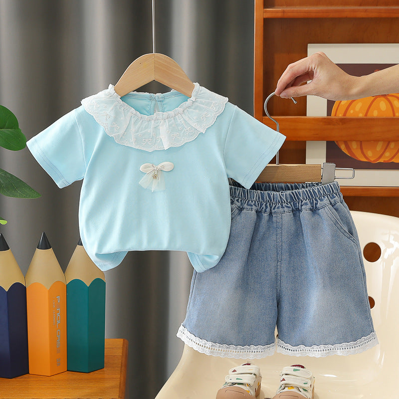 Short sleeved two-piece summer casual set