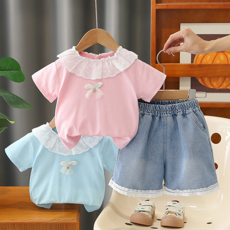 Short sleeved two-piece summer casual set