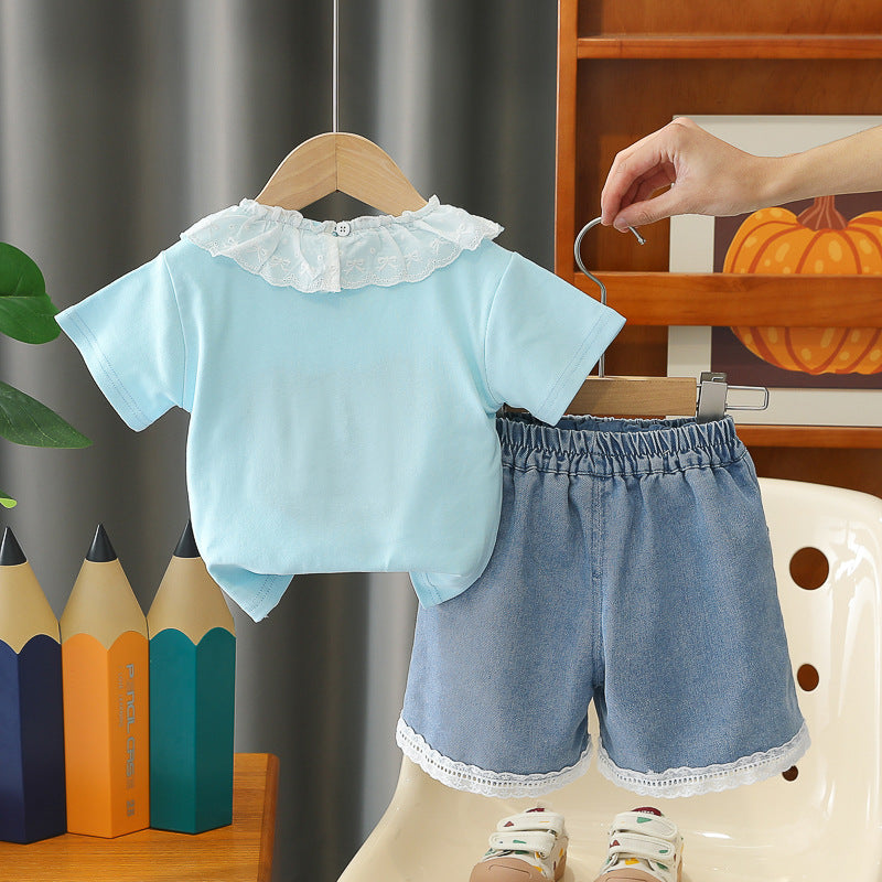 Short sleeved two-piece summer casual set