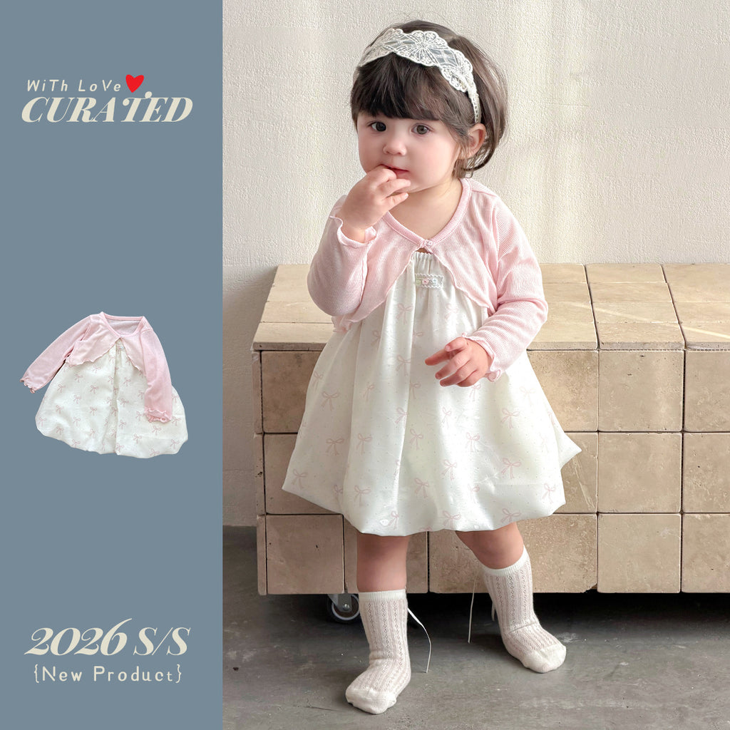 Baby Sweet Shoulder Cape Sun Protection Top with Strapless Princess Dress