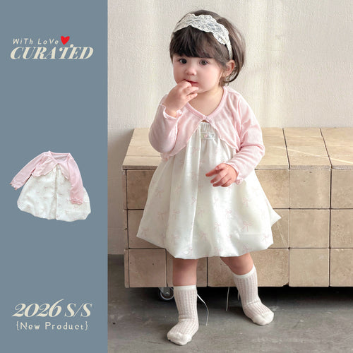 Baby Sweet Shoulder Cape Sun Protection Top with Strapless Princess Dress